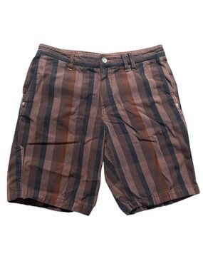 Tommy Bahama striped plaid brown casual shorts 32